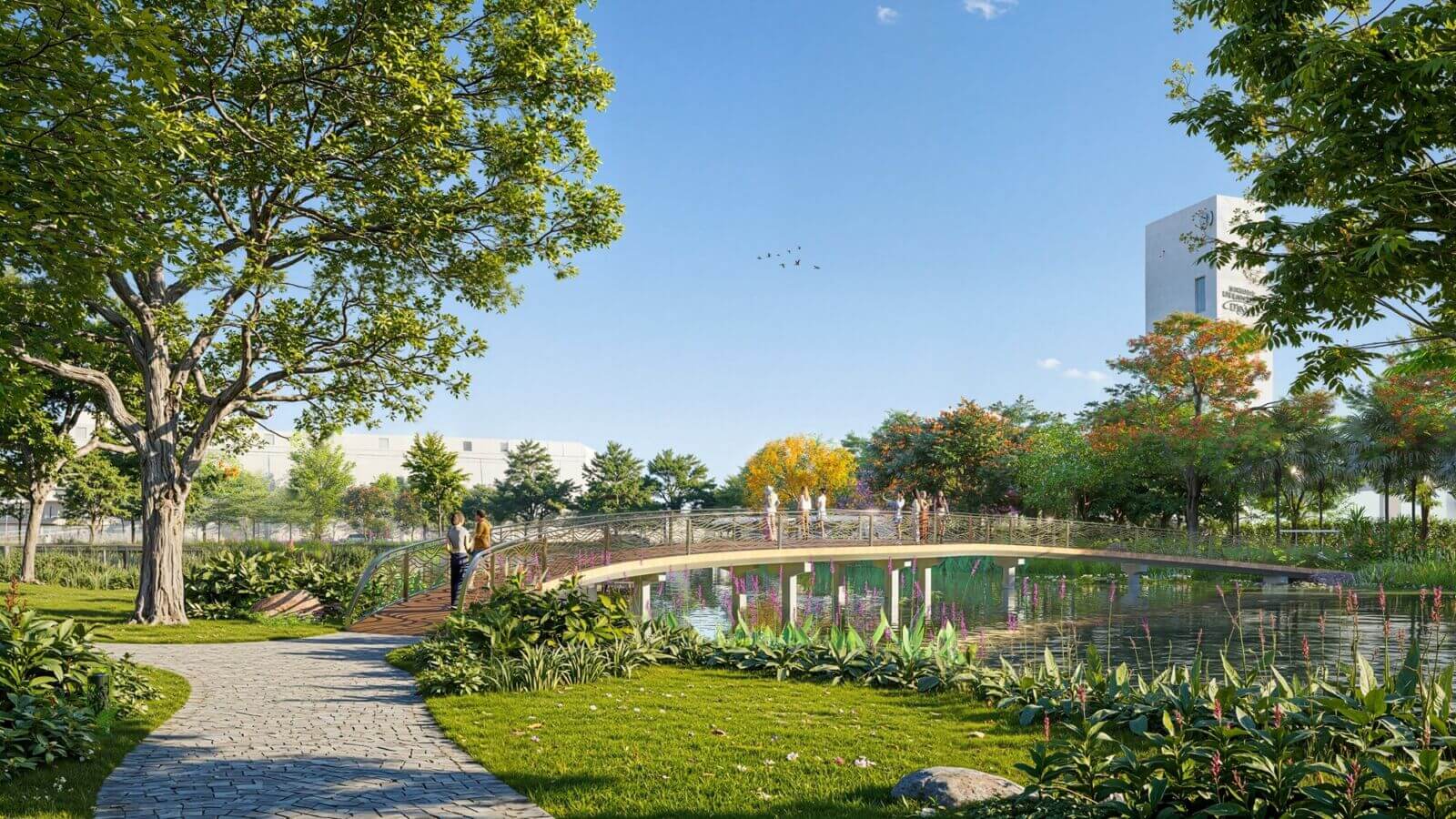 tiện ích dự án the grand riveria đông anh