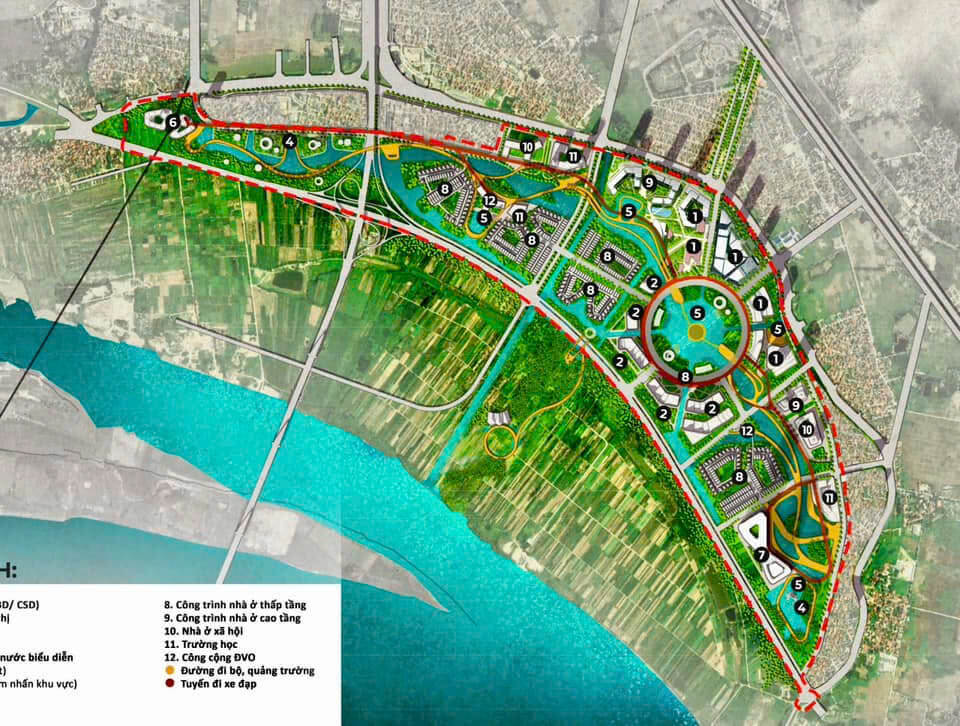 vị trí dự án the grand riveria đông anh