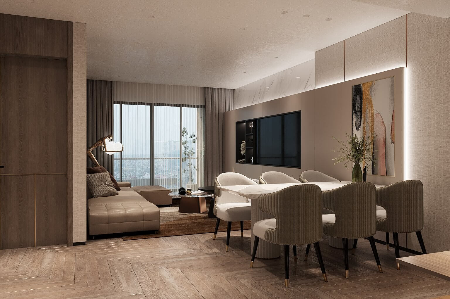 nội thất căn hộ the legatus 22 liễu giai